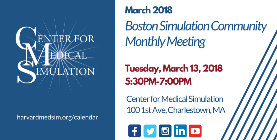 Blog - March 2018 Boston Simulation Community Monthly Meeting