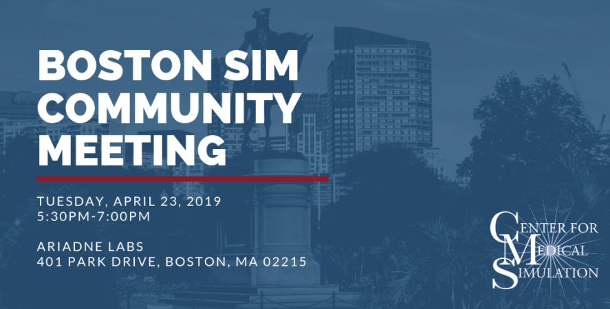 Blog - Boston Sim Community Meeting at Ariadne Labs