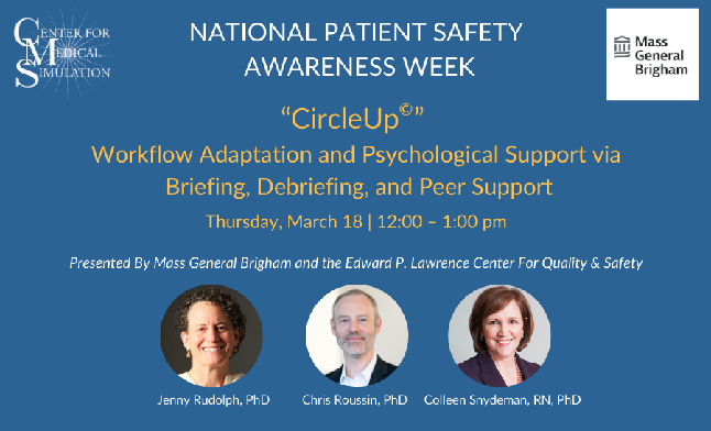 Blog - Chris Roussin and Colleagues Give  Keynote Presentation For National Patient Safety Awareness Week